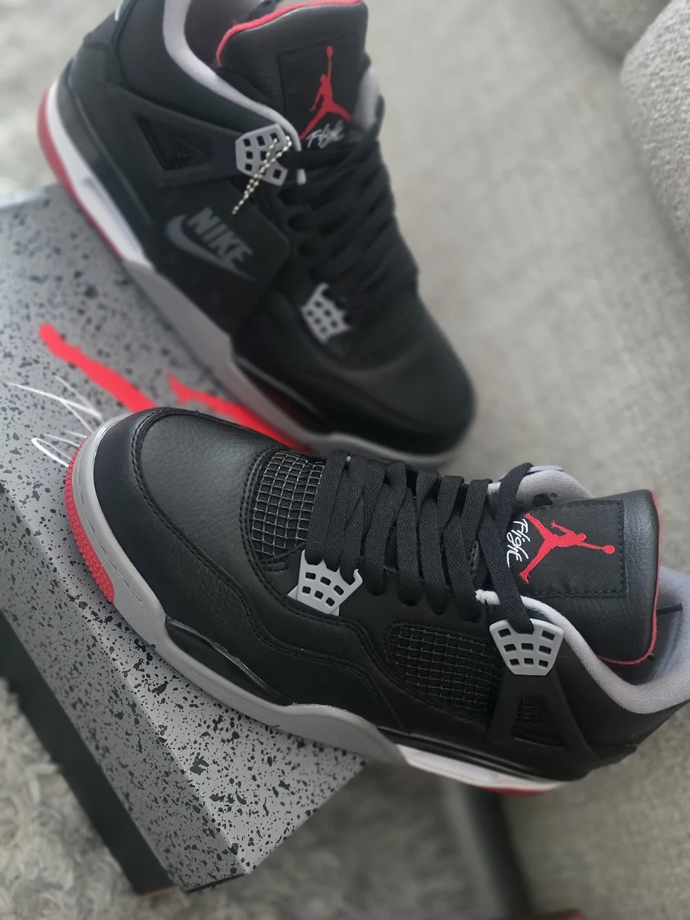 Jordan Black/Red/Gray Retro Basketball Sneakers
